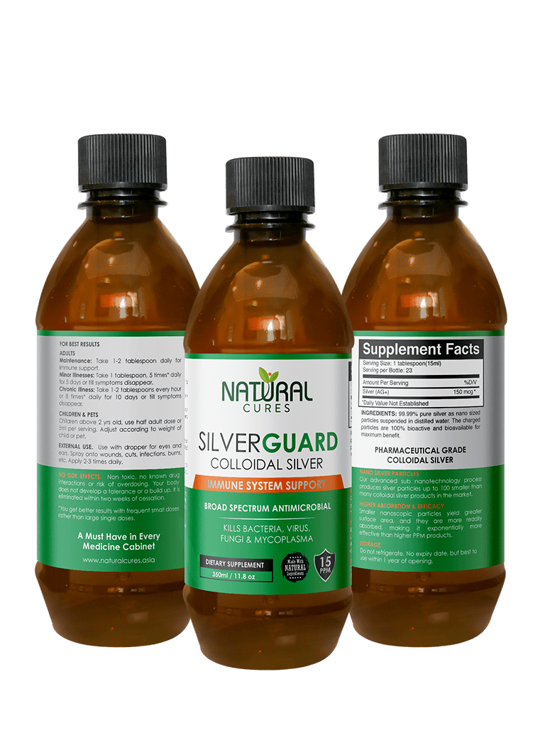 SilverGuard Colloidal Silver, 15ppm, 350 ml – 3 pack